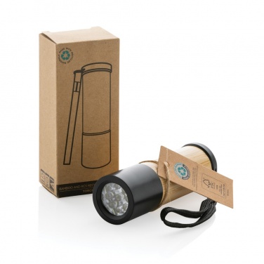Logo trade promotional giveaway photo of: Bamboo and RCS certfied recycled plastic torch